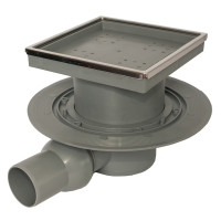 Трап CONFLUO CERAMIC-1 LARGE 15 х 15 горизонтальний під плитку