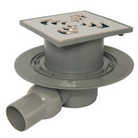 Трап CONFLUO SQUARE-1 15 х 15 горизонтальний без флянця