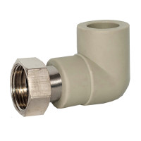 Кутник PPR з накидною гайкою (лат.вставка) 25 x 3/4