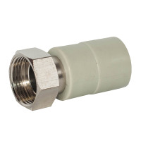 Муфта PPR с накидной гайкой (лат.вставка) Ø25 x 3/4