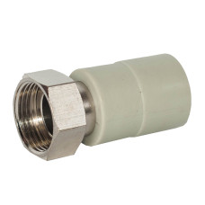 Муфта PPR з накидною гайкою (лат.вставка) Ø25 x 3/4