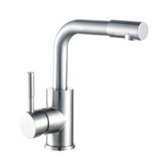 Змішувач для умивальника Г-подібний гусак НЕРЖ. Ø35 WEZER EKO1B-01 1/10