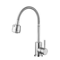 Змішувач для кухні з рефлектором НЕРЖ. Ø35 WEZER EKO4D-01 1/10