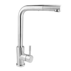 Змішувач для кухні Г-гусак НЕРЖ. Ø35 WEZER EKO4C-01 1/10