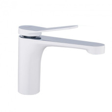 F1045 Змішувач для умивальника гайка білий/хром Ø35 FRAP 1/10