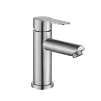 F10801 (H801) Змішувач для умивальника НЕРЖ. гайка  Ø35 FRAP 1/10