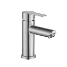 F10801 (H801) Змішувач для умивальника НЕРЖ. гайка  Ø35 FRAP 1/10