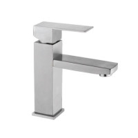 F10802 (H802) Змішувач для умивальника НЕРЖ. гайка  Ø35 FRAP 1/10