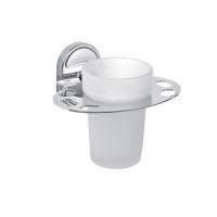 Склянка скло з тримачем для зубних щіток Frap F1906-1 1/80