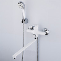 F2244-8 Змішувач для ванни довгий гусак білий/хром Ø35 FRAP 1/10