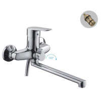 F22703-B (H703) Змішувач для ванної довгий гусак букс.перекл Ø40 FRAP 1/10