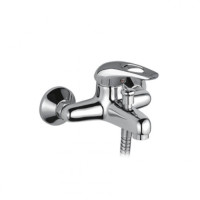 F3002-B (H02) Змішувач для ванни однорич. короткий литий гусак штоковий перемикач Ø40 Frap 1/10