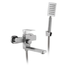 F32802 (H802) Змішувач для ванни НЕРЖ. короткий гусак  Ø35 FRAP 1/8