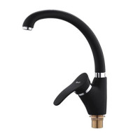 F4101-11 (F41) Змішувач для кухні U гайка Ø40 чорний FRAP 1/10