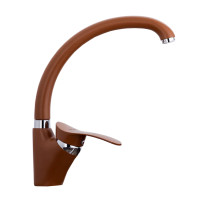 F4101-14 (F41) Змішувач для кухні U гайка Ø40 коричневий FRAP 1/10