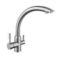 F43899 (H899) Змішувач для кухні НЕРЖ. з підключенням фільтра гайка  Ø35 FRAP 1/10