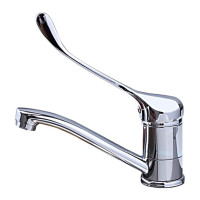 F4554-2 Змішувач для умивальника ліктьовий латунь гайка картридж Ø40 FRAP