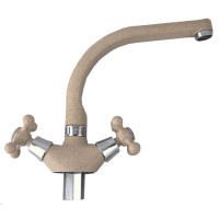F5408-21(F54) Змішувач для кухні буксовий бежевий гайка FRAP 1/10