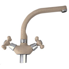 F5408-21(F54) Змішувач для кухні буксовий бежевий гайка FRAP 1/10