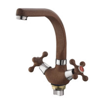 F5408-22 (F54) Змішувач для кухні буксовий коричневий гайка FRAP 1/10