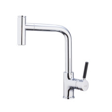 F6044 Змішувач для кухні Г з видвижною лійкою гайка Ø35 FRAP 1/10