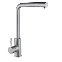 F60899 (H899) Змішувач для кухні НЕРЖ. Г-гусак висувний гайка Ø35 FRAP 1/10