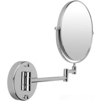 Зеркало косметическое увеличительное настенное 150х150 мм 1/20