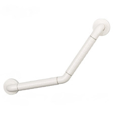 Поручень настінний вигнутий нержавіюча сталь + пластик 60 см 1/10