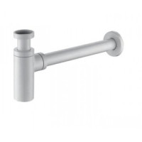 Сифон для умывальника FRAP стакан выход в стену белый 1/20