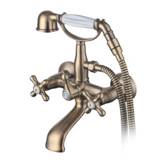 Змішувач для ванни поворотний вбудований перемикач BRENTA 1/2