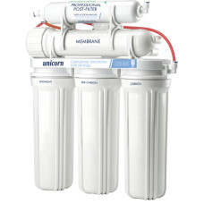 5-ступенева система зворотного осмосу Unicorn FRO-5 з постфільтром і окремим краном на мийку