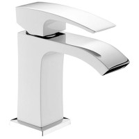 G1007-8 Змішувач для умивальника плоский гайка білий/хром Ø35 Gappo Jacob 1/8