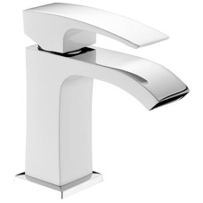 G1007-8 Змішувач для умивальника плоский гайка білий/хром Ø35 Gappo Jacob 1/8