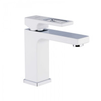 G1017-8 Змішувач для умивальника гайка білий/хром Ø35 Gappo Futura 1/8