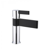 G1081 Змішувач для умивальника гайка чорний/хром Ø35 Gappo Atlantic 1/8