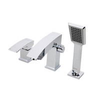 G1107  Змішувач на борт ванни врізний 3 елементи шпилька Gappo Jacob 1/3