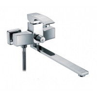 G2207-7 Змішувач для ванни довгий гусак білий/хром Ø35 Gappo Jacob 1/8