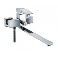 G2207-7 Змішувач для ванни довгий гусак білий/хром Ø35 Gappo Jacob 1/8