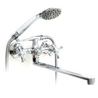 G2242 Змішувач для ванни довгий плоский гусак буксовий Gappo Pollmn 1/8