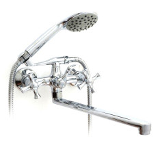 G2242 Змішувач для ванни довгий плоский гусак буксовий Gappo Pollmn 1/8