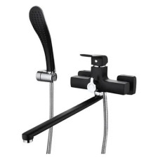 G2250 Змішувач для ванни довгий гусак чорний Ø35 Gappo Aventador  1/8