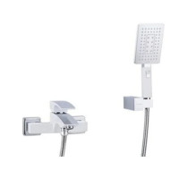 G3007-7 Змішувач для ванни короткий  гусак білий/хром Ø35 Gappo Jacob 1/8