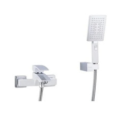 G3007-7 Змішувач для ванни короткий  гусак білий/хром Ø35 Gappo Jacob 1/8