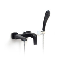 G3250 Змішувач для ванни короткий литий гусак чорний Ø35 Gappo Aventador 1/8