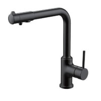 G4390-10 Змішувач для кухні з підключенням фільтра чорний шпилька  Ø35 Gappo 1/8
