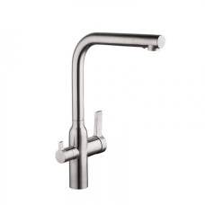G4399-4 Змішувач для кухні Г-подіб.з підключенням фільтра нерж. гайка Ø35 Gappo 1/8