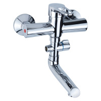 Змішувач для ванни гусак 150 мм дивертор внесений HL Ø35 AQUATICA HL-3C130C