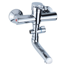 Змішувач для ванни гусак 150 мм дивертор внесений HL Ø35 AQUATICA HL-3C130C