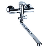 Змішувач для ванни гусак 350 мм дивертор винесений HL Ø35 AQUATICA HL-3C230C