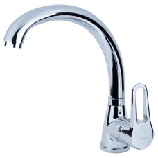 Смеситель для кухни гусак ухо гайка HL Ø35 AQUATICA HL-4B130C